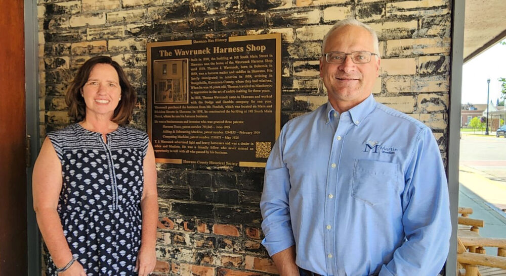 Wavrunek Harness Shop Plaque Installed