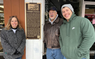 Ludolph`s Grocery Plaque Installed